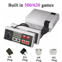 Mini TV Handheld Family Recreation Video Game Console AV Port Retro Built-in 500/620 Classic Games Dual Gamepad Gaming Player image