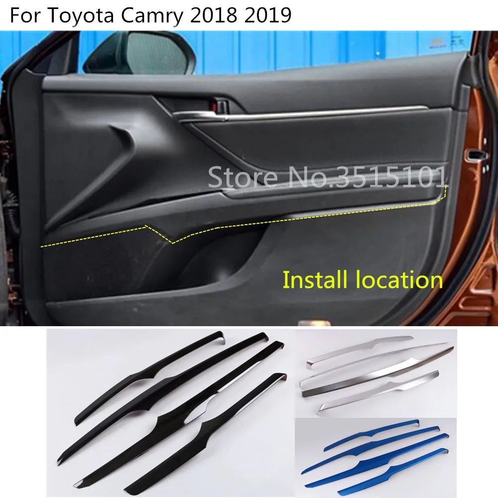 car body styling cover detector Stainless steel inner door bowl trim strip 4pcs For Toyota New Camry XV70 2017 2018 2019
car body styling cover detector Stainless steel inner door bowl trim strip 4pcs For Toyota New Camry XV70 2017 2018 2019