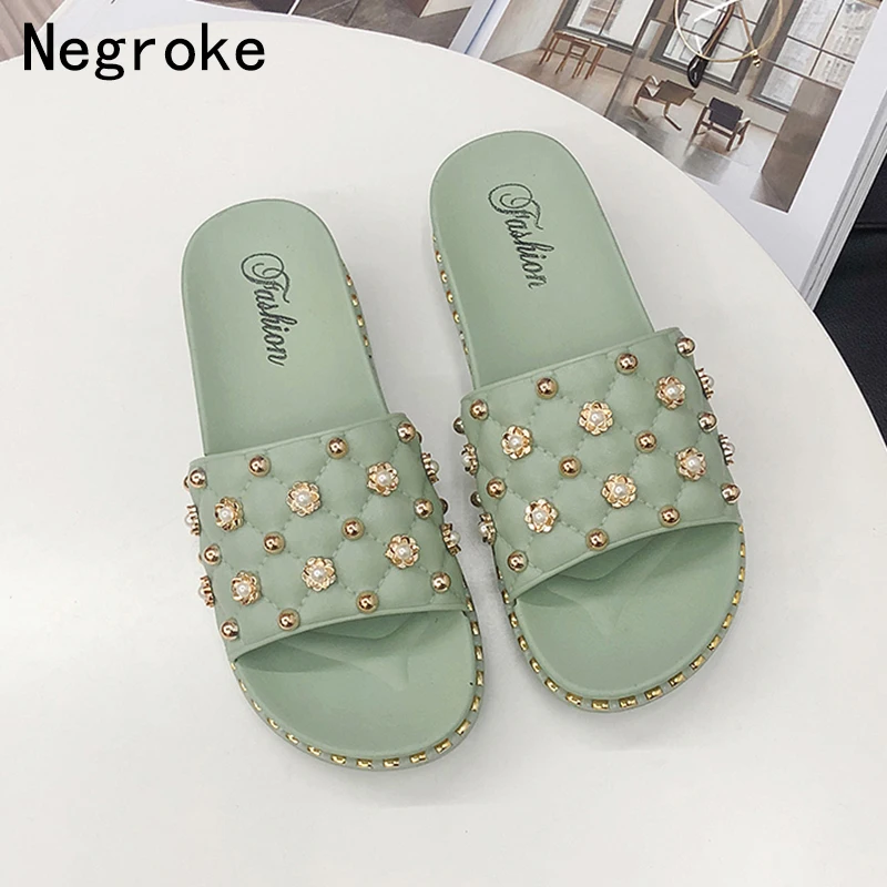 2019 Pretty Pearl Women Slippers Thick Bottom Casual Slides Sandals Sexy Vacation Beach Ladies Summer Flat Platform Flip Flops
2019 Pretty Pearl Women Slippers Thick Bottom Casual Slides Sandals Sexy Vacation Beach Ladies Summer Flat Platform Flip Flops