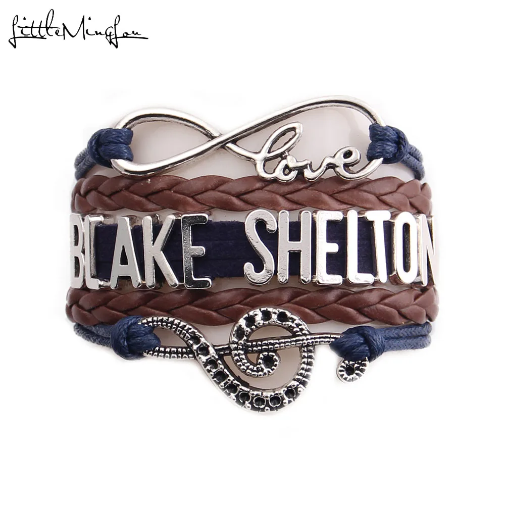 Little MingLou Infinity love counrty music BLAKE SHELTON Bracelet Note Charm leather men bracelets & bangles for women jewelry
Little MingLou Infinity love counrty music BLAKE SHELTON Bracelet Note Charm leather men bracelets & bangles for women jewelry