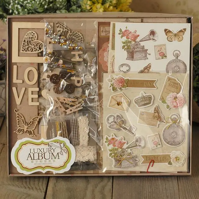 DIY Albums Scrapbooking Paper Pad Kit Crafts Handmade Corver Photograph Luxury Lover Photo 3D Albums Paper Pad Accessories Set
DIY Albums Scrapbooking Paper Pad Kit Crafts Handmade Corver Photograph Luxury Lover Photo 3D Albums Paper Pad Accessories Set