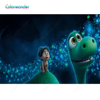Colorwonder Photo Background Green Brontosaurus with Little Primitive Boy 7x5ft ft Dark Night with Green Firefly Vinyl Backdrop
Colorwonder Photo Background Green Brontosaurus with Little Primitive Boy 7x5ft ft Dark Night with Green Firefly Vinyl Backdrop