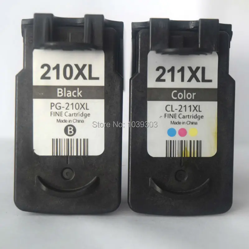 2 цвета совместимый чернильный картридж для Canon PG 210 CL 211 CANON MP140 MP145 MP150 MP160 MP170 MX330 MX340