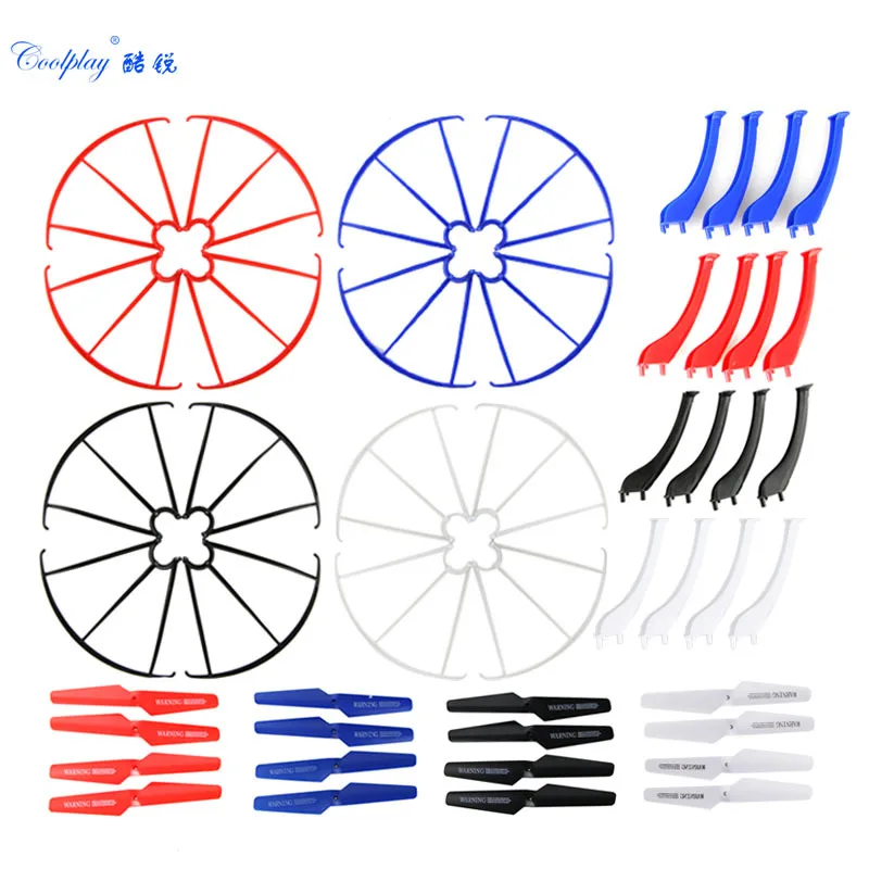 4pcs Propellers + 4pcs Protectors+ 4pcs Landing Gear for SYMA X5SC X5SW RC Quadcopter Accesorries Spare Parts
4pcs Propellers + 4pcs Protectors+ 4pcs Landing Gear for SYMA X5SC X5SW RC Quadcopter Accesorries Spare Parts