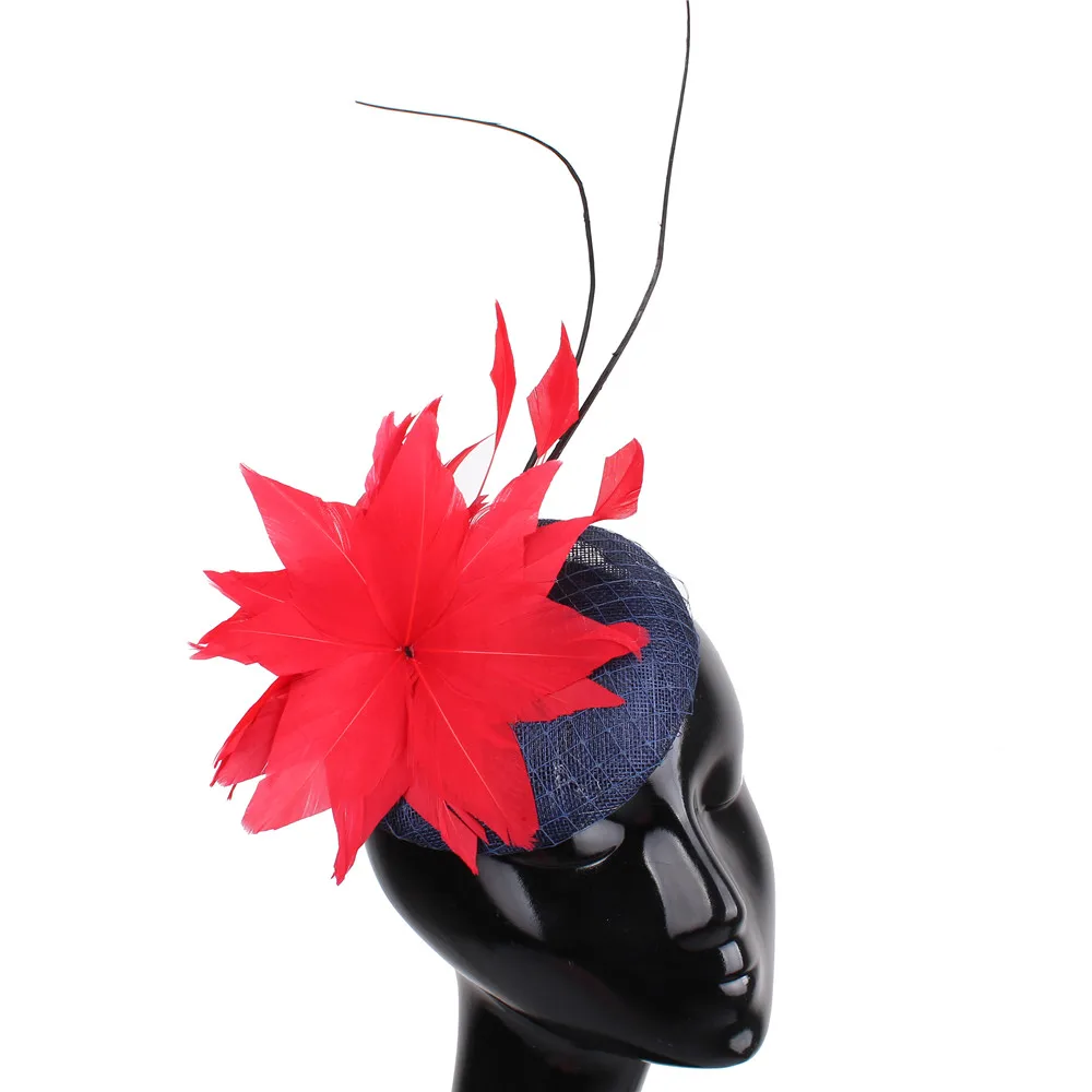 Wedding fancy feather flower millinery hats multi-colors chic hair fascinator hats with ostrich races church headpiece headband
Wedding fancy feather flower millinery hats multi-colors chic hair fascinator hats with ostrich races church headpiece headband