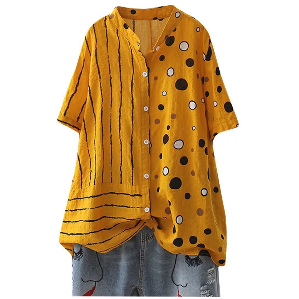 Women blusas mujer de moda 2019 plus Size Linen Blouse Fashion Casual Loose Print Short Sleeve Tunic Shirt Blouse Tops S-5XL
Women blusas mujer de moda 2019 plus Size Linen Blouse Fashion Casual Loose Print Short Sleeve Tunic Shirt Blouse Tops S-5XL