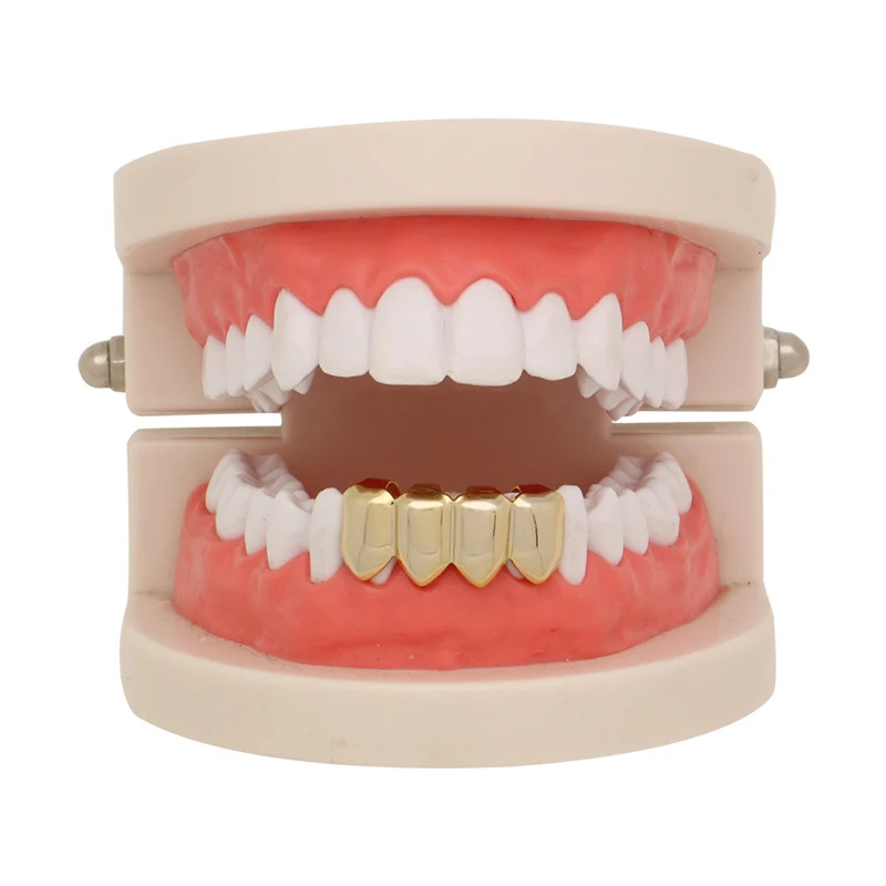 Mainlead Hip Hop Gold Teeth Grillz 4 Lower Bottom Grills Dental Vampire Cosplay Cap Rapper Body Jewelry Party
Mainlead Hip Hop Gold Teeth Grillz 4 Lower Bottom Grills Dental Vampire Cosplay Cap Rapper Body Jewelry Party