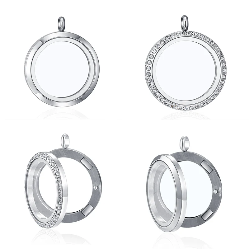 Mesinya Magnet Closure 316L Stainless steel 20 25 30 34 38mm Crystal Pendant Round Glass Locket for Floating Charms Gift
Mesinya Magnet Closure 316L Stainless steel 20 25 30 34 38mm Crystal Pendant Round Glass Locket for Floating Charms Gift