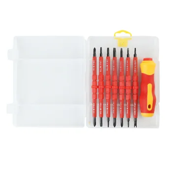 8pcs New Electricians Screwdriver Set Tool Electrical Fully Insulated Multi Screw Head Type
8pcs New Electricians Screwdriver Set Tool Electrical Fully Insulated Multi Screw Head Type