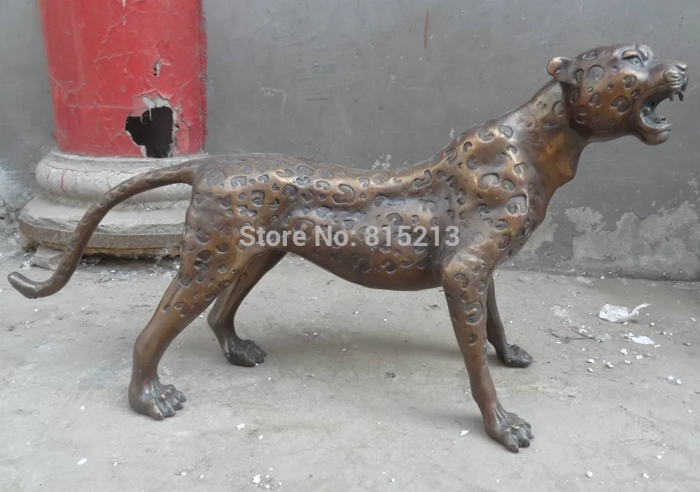 bi00991 26" Chinese Bronze Sculpture Ferocious FengShui Animals Leopard Panther Statue
bi00991 26" Chinese Bronze Sculpture Ferocious FengShui Animals Leopard Panther Statue