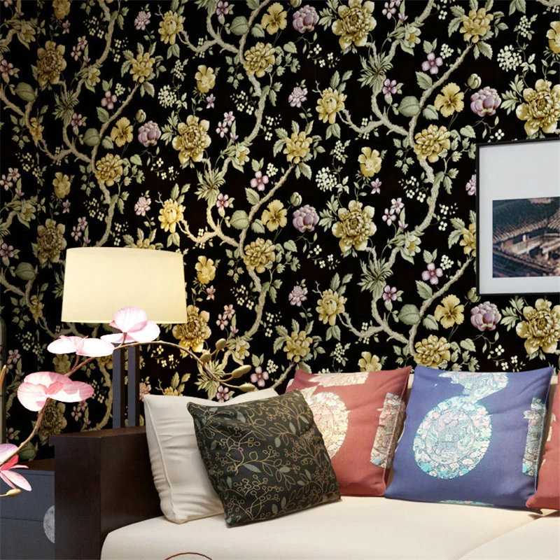 Non - woven wallpaper Pastoral flower bedroom bedroom living room sofa background wallpaper papel de parede, 3d wallpaper
Non - woven wallpaper Pastoral flower bedroom bedroom living room sofa background wallpaper papel de parede, 3d wallpaper