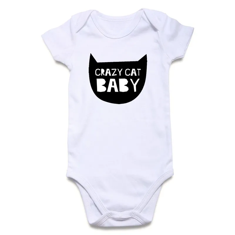 Crazy Cat Baby Funny Letter Print Bodysuits Girls Boys Newborn Babies Body For Newborn Toddler Kids Bodysuits
Crazy Cat Baby Funny Letter Print Bodysuits Girls Boys Newborn Babies Body For Newborn Toddler Kids Bodysuits