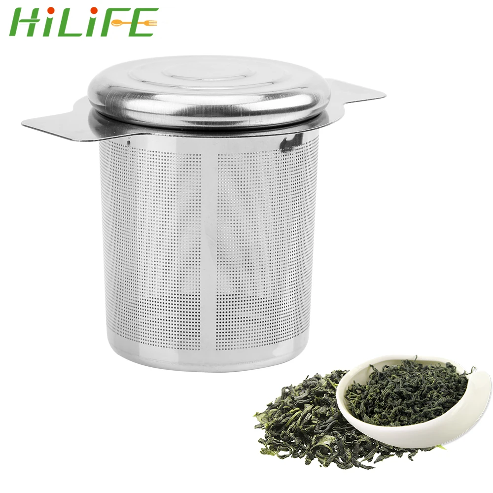HILIFE Tea Infusers with 2 Handles Basket Reusable Fine Mesh Tea Strainer Lid Tea and Coffee Filters Stainless Steel
HILIFE Tea Infusers with 2 Handles Basket Reusable Fine Mesh Tea Strainer Lid Tea and Coffee Filters Stainless Steel