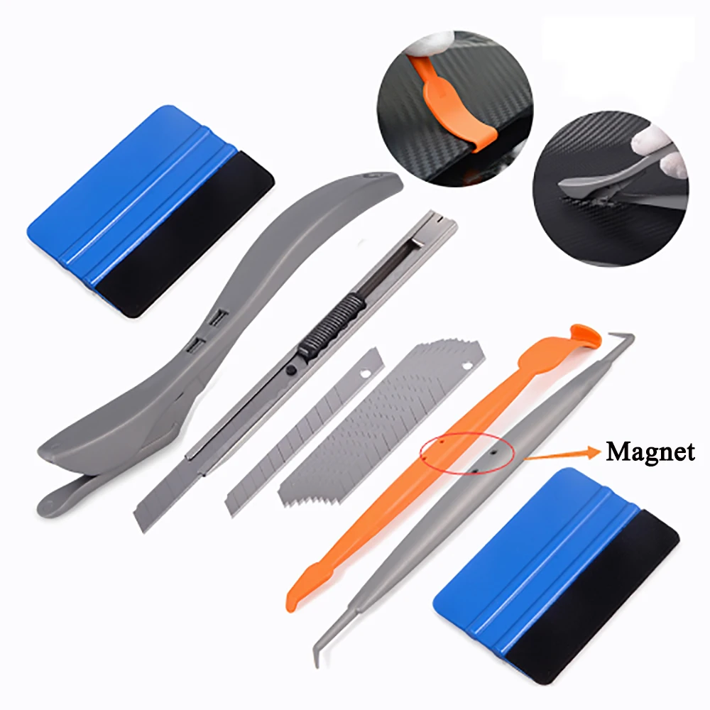 EHDIS Carbon Fiber Vinyl Car Wrap Magnet Squeegee Scraper Knife Tool Set Magnetic Sticker Wrapping Tool Window Tint Film Cutter
EHDIS Carbon Fiber Vinyl Car Wrap Magnet Squeegee Scraper Knife Tool Set Magnetic Sticker Wrapping Tool Window Tint Film Cutter