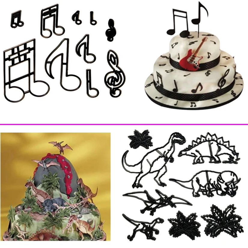 Music Notes Dinosaur Fondant Cake Decorating Mold Tools Chocolate Biscuits Cutters
Music Notes Dinosaur Fondant Cake Decorating Mold Tools Chocolate Biscuits Cutters