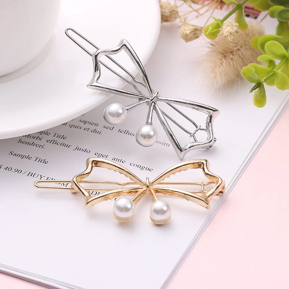 1Pc Hollow Metal Hair Clip Pearl Hairpins Butterfly Barrette Bow-knot Hair Pin Hair Accessories Hairstyle Design Styling Tool
1Pc Hollow Metal Hair Clip Pearl Hairpins Butterfly Barrette Bow-knot Hair Pin Hair Accessories Hairstyle Design Styling Tool