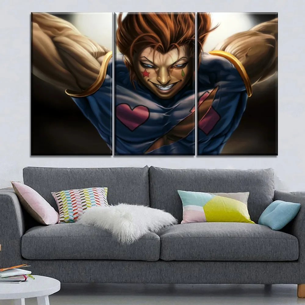 Modern Home Decorative Wall Draw Canvas Print Type Modular Style Picture 3 Panel Hisoka Poster Anime Hunter x Hunter Painting
Modern Home Decorative Wall Draw Canvas Print Type Modular Style Picture 3 Panel Hisoka Poster Anime Hunter x Hunter Painting