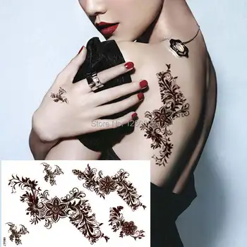 1pcs Temporary Flower Henna Tattoo Body Art Tatuagem Temporaria for Women Back Beauty
1pcs Temporary Flower Henna Tattoo Body Art Tatuagem Temporaria for Women Back Beauty