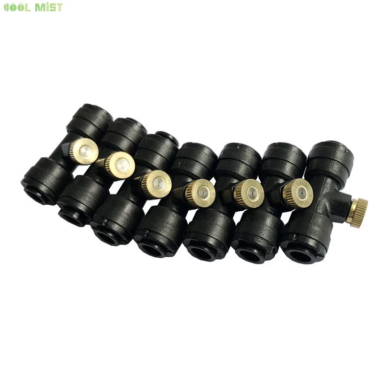 S072 Patio Mist Cooling System Water Mist Nozzle 6pcs Plus Slip Lock Fittings 6pcs Plus End Plug 1pcs
S072 Patio Mist Cooling System Water Mist Nozzle 6pcs Plus Slip Lock Fittings 6pcs Plus End Plug 1pcs