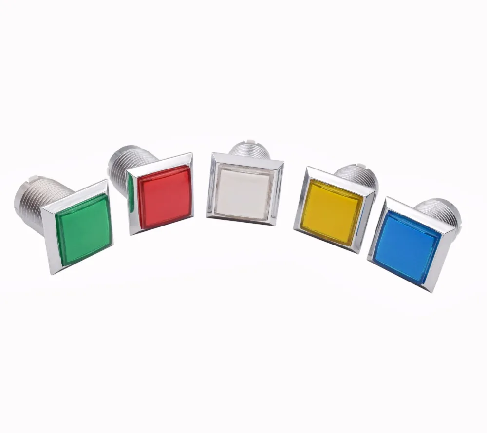1pcs 33mm LED Illuminated Sliver-plated Arcade Button 12V Square Push Button with Micro Switch
1pcs 33mm LED Illuminated Sliver-plated Arcade Button 12V Square Push Button with Micro Switch