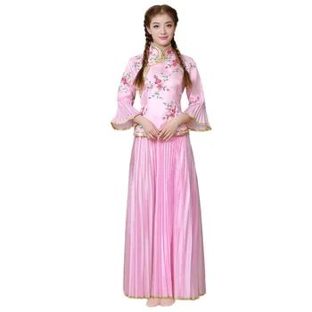6 Color Chinese Bridesmaid Erect Sisters Embroidery Dress Wedding Qipao Cheongsam Vintage Oriental Dresses Evening Gowns Women
6 Color Chinese Bridesmaid Erect Sisters Embroidery Dress Wedding Qipao Cheongsam Vintage Oriental Dresses Evening Gowns Women