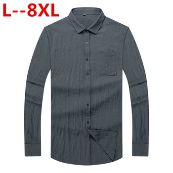 Plus size 8XL 6XL 5XL 4XL Brand Men Shirt Pocket Decoration Dress Shirt Long Sleeve Slim Fit Camisa Masculina Casual Male Shirts
Plus size 8XL 6XL 5XL 4XL Brand Men Shirt Pocket Decoration Dress Shirt Long Sleeve Slim Fit Camisa Masculina Casual Male Shirts