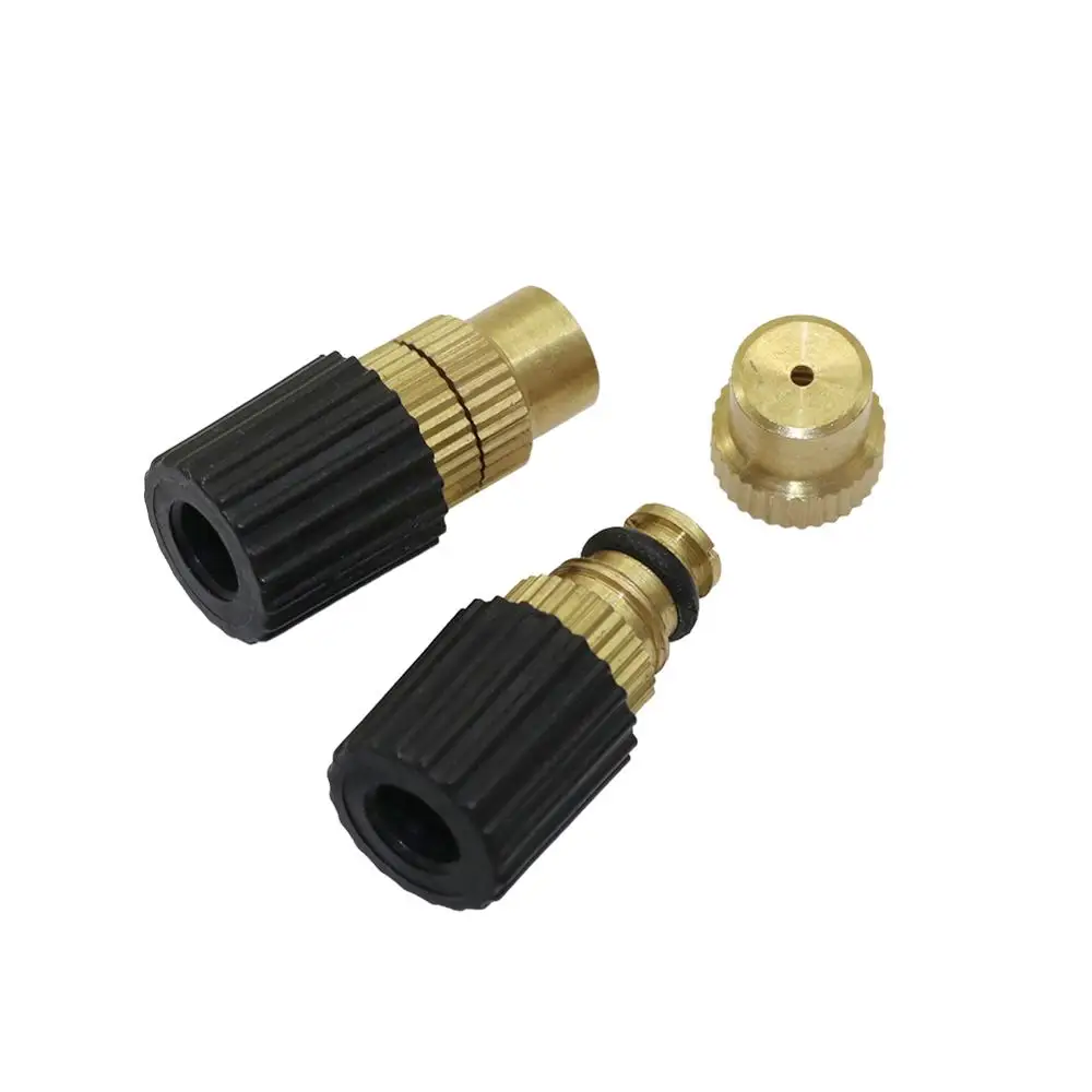5 Pcs 6mm Adjustable Brass Atomization Nozzles Copper Garden Irrigation Agriculture Watering Cooling Dust Removal Sprinklers
5 Pcs 6mm Adjustable Brass Atomization Nozzles Copper Garden Irrigation Agriculture Watering Cooling Dust Removal Sprinklers