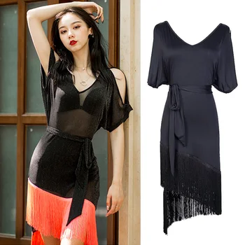 Shining Latin Dance Dress Women Competition Ballroom Cha Cha Long Dresses Fringe Sexy Loose Dress Latino Woman Clothing DWY1929
Shining Latin Dance Dress Women Competition Ballroom Cha Cha Long Dresses Fringe Sexy Loose Dress Latino Woman Clothing DWY1929