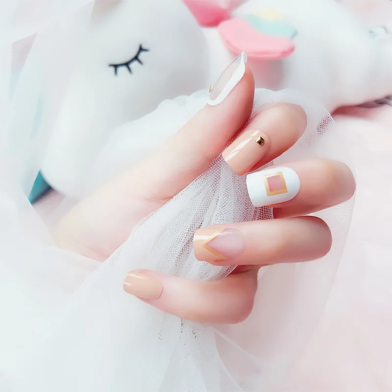24pcs/set Square Head Full Cover Nail Art Tips with Glue Women Nude Color Beauty False Nails Girls Simple Fashion Fake Nail
24pcs/set Square Head Full Cover Nail Art Tips with Glue Women Nude Color Beauty False Nails Girls Simple Fashion Fake Nail