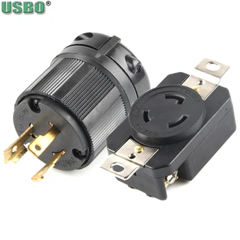 America Assembled UL NEMA L6-20P L6-20R US 20A wired industrial Power Connector Tripolar male female Heater locked plug socket
America Assembled UL NEMA L6-20P L6-20R US 20A wired industrial Power Connector Tripolar male female Heater locked plug socket