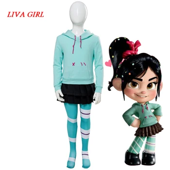Liva girl Anime Game Ralph Breaks the Internet: Wreck-It Ralph 2 Vanellope von Schweetz Cosplay Costume Halloween
Liva girl Anime Game Ralph Breaks the Internet: Wreck-It Ralph 2 Vanellope von Schweetz Cosplay Costume Halloween