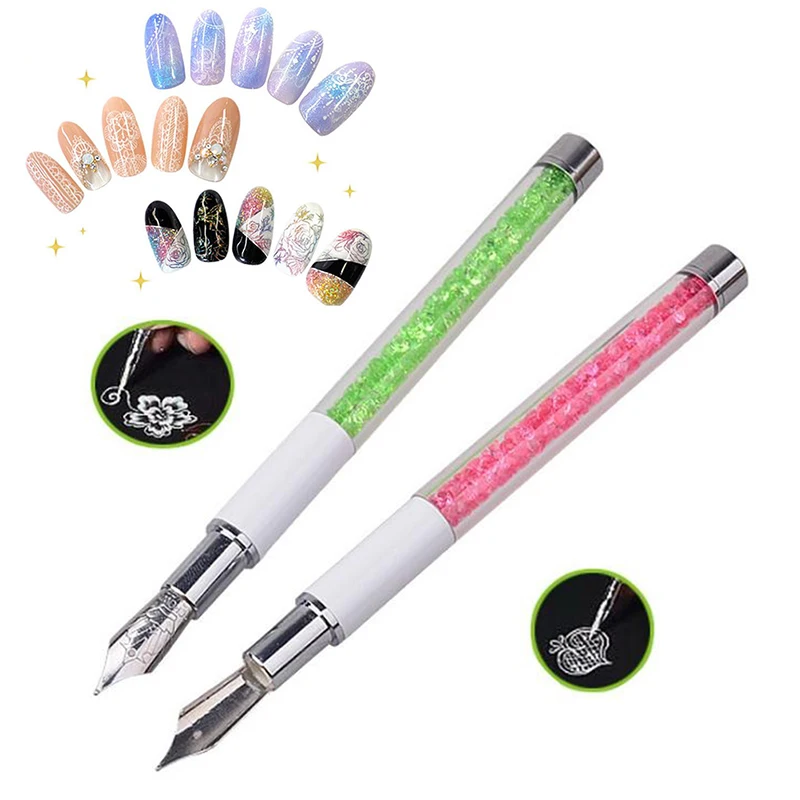 1Set Nail Art Pen With 5 Dotting Heads Lace Nail Liner Art Dotting Set Painted Nail Fountain Pen With 5pc Manicure Pedicure Tips
1Set Nail Art Pen With 5 Dotting Heads Lace Nail Liner Art Dotting Set Painted Nail Fountain Pen With 5pc Manicure Pedicure Tips