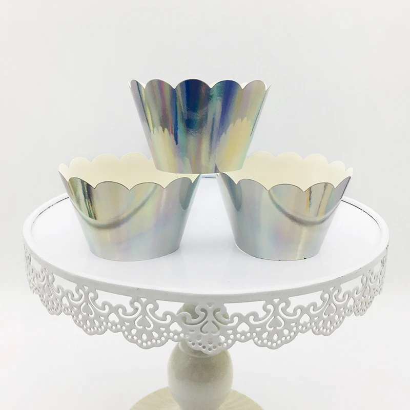 60pcs Solid Foil Silver Disposable Cupcake Wrappers Cake Party Decor DIY Hollow Cup for Baby Shower Wedding Grand Event Party
60pcs Solid Foil Silver Disposable Cupcake Wrappers Cake Party Decor DIY Hollow Cup for Baby Shower Wedding Grand Event Party