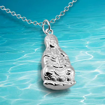 New shelves!925 pure silver necklace woman jewelry, guanyin bodhisattva pendant necklace, Buddha bless
New shelves!925 pure silver necklace woman jewelry, guanyin bodhisattva pendant necklace, Buddha bless