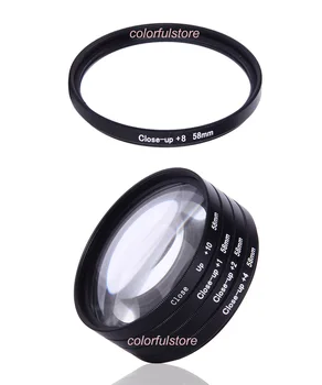 

58mm 58 mm Close-up Close Up Filter Macro Lenses Filters Diopter 5x +1 +2 +4 +8 +10 For Canon Nikon Sony Olympus Pentax Lens F58