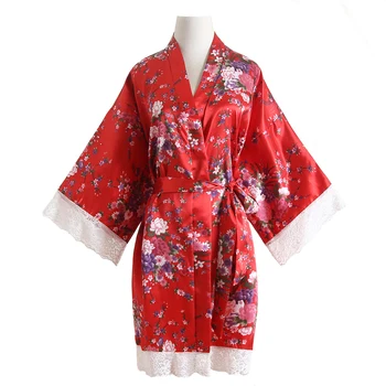 One Size Summer Nightgown Flowers Lady Sexy Sleepwear Rayon Kimono Bathrobe Mini Bride Bridesmaid Wedding Robe Casual Home Dress
One Size Summer Nightgown Flowers Lady Sexy Sleepwear Rayon Kimono Bathrobe Mini Bride Bridesmaid Wedding Robe Casual Home Dress