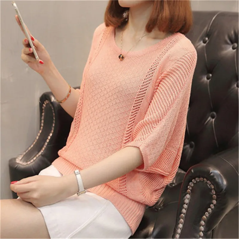 2019 Women Summer Spring Sweater Hollow Out O-neck Transparent Female Jumper Bat Sleeve Ladies Pullover Loose PZ1846
2019 Women Summer Spring Sweater Hollow Out O-neck Transparent Female Jumper Bat Sleeve Ladies Pullover Loose PZ1846