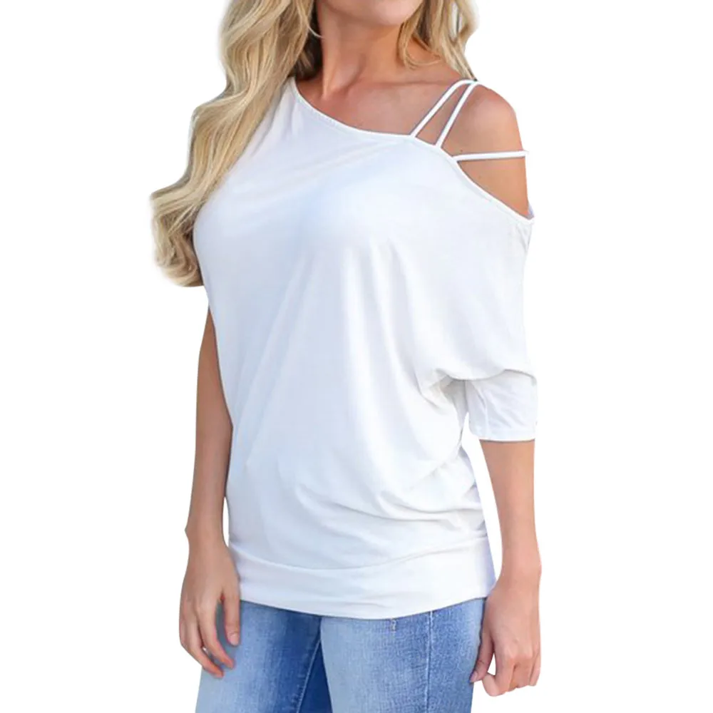 JAYCOSIN Women's T-Shirt Women's Solid Color Asymmetrical Neckline Cold Strap Sleeve T-Shirt Long Sleeve Fashion Spring Women
JAYCOSIN Women's T-Shirt Women's Solid Color Asymmetrical Neckline Cold Strap Sleeve T-Shirt Long Sleeve Fashion Spring Women