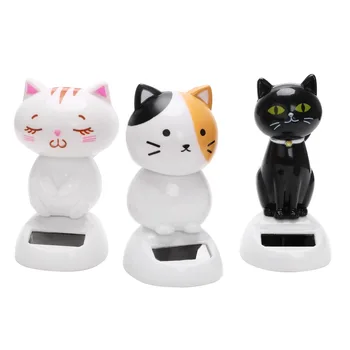 Solar Powered Swinging Cat Car Ornaments Cute Dashboard Decoration Interior Accessories Car-styling 
Solar Powered Swinging Cat Car Ornaments Cute Dashboard Decoration Interior Accessories Car-styling