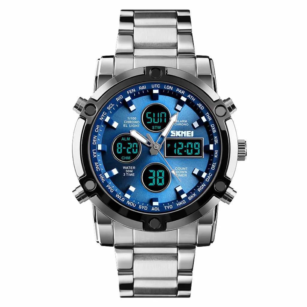 Multifunctional Outdoor Watch Double Display Luminous Sports Electronic clock Megir Men Chronograph Analog Quartz wrist Watches
Multifunctional Outdoor Watch Double Display Luminous Sports Electronic clock Megir Men Chronograph Analog Quartz wrist Watches