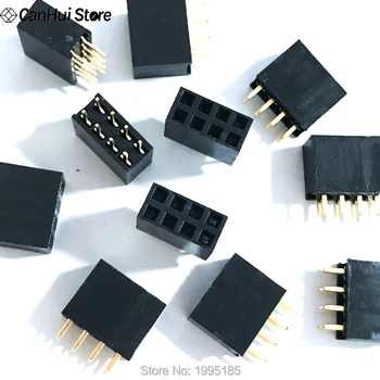 100PCS 2x4 8 Pin 2.54mm Double Row Female Straight Header Pitch Socket Pin Strip 2*4 mm Pin Outlet 2 x 4 Female Header Connector
100PCS 2x4 8 Pin 2.54mm Double Row Female Straight Header Pitch Socket Pin Strip 2*4 mm Pin Outlet 2 x 4 Female Header Connector