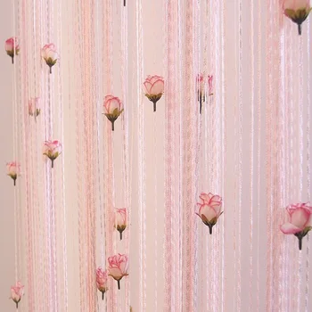 Luxury encryption Rose flowers line curtains creens 3D Romantic Rose String Curtains Sheer
Luxury encryption Rose flowers line curtains creens 3D Romantic Rose String Curtains Sheer