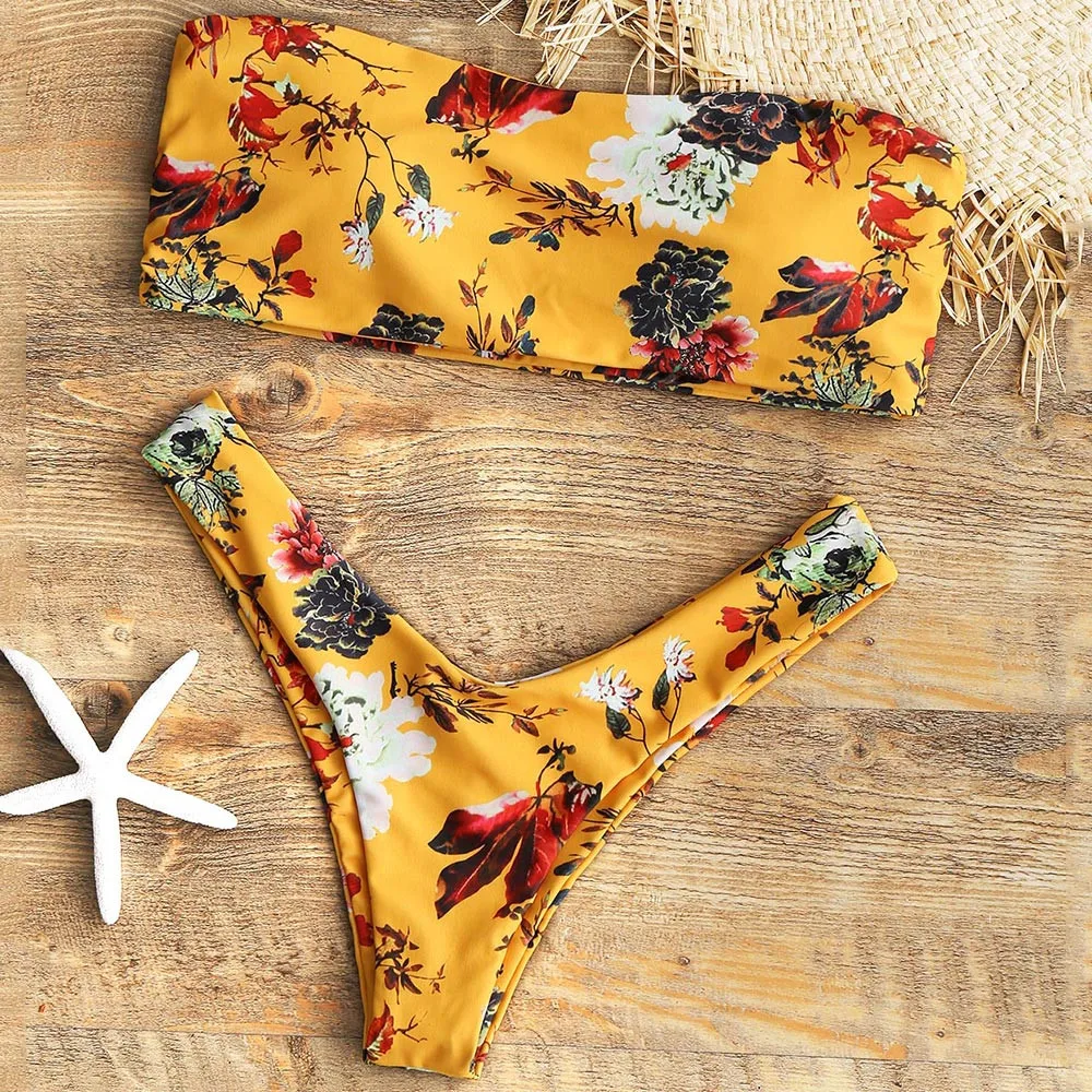 Women Bikini Set Swimwear high Waist Push-Up Padded Print Off Shoulder Swimsuit Beachwear
Women Bikini Set Swimwear high Waist Push-Up Padded Print Off Shoulder Swimsuit Beachwear