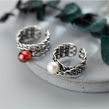 Garnet Ring 925 Silver Jewelry Vintage Pearl Anel Charm Minimalism Joyas Haut Bague Femme Aneis Anelli Rings for Women Anillos
Garnet Ring 925 Silver Jewelry Vintage Pearl Anel Charm Minimalism Joyas Haut Bague Femme Aneis Anelli Rings for Women Anillos