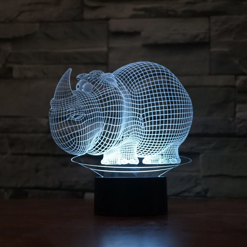 3D Illusion Rhinoceros colore Change USB Touch Button LED Desk Lamp, Table Light for Room Decorative or Gifts for Friend/Kids
3D Illusion Rhinoceros colore Change USB Touch Button LED Desk Lamp, Table Light for Room Decorative or Gifts for Friend/Kids