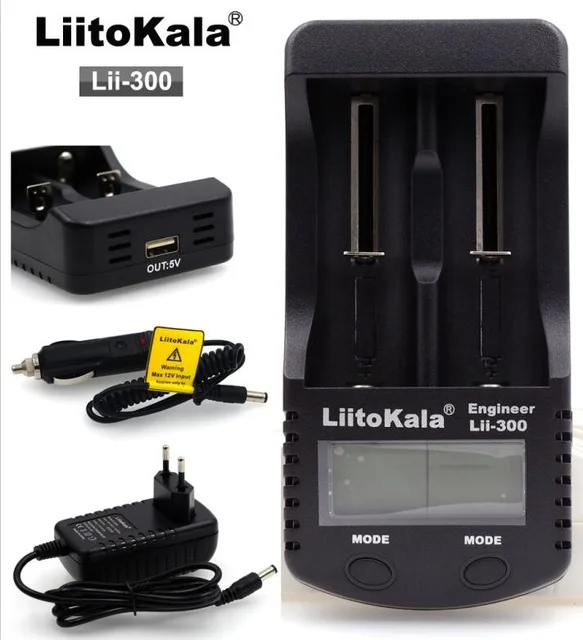 Аккумуляторное зарядное устройство Liitokala lii 500 умное LCD универсальное Li Ion NiMH AA AAA