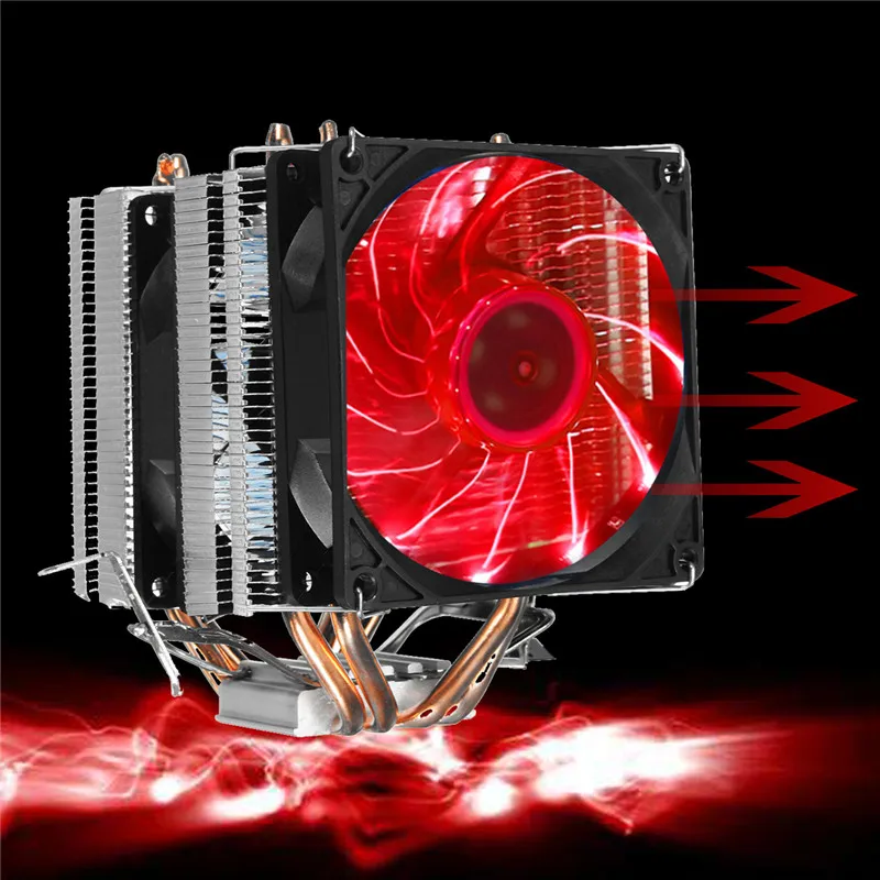 4 Heatpipe Radiator CPU Cooling Fan Cooler Quiet Heatsink For Intel Intel LGA 2011/1366/1155/1156/775 AMD For Desktops Computer
4 Heatpipe Radiator CPU Cooling Fan Cooler Quiet Heatsink For Intel Intel LGA 2011/1366/1155/1156/775 AMD For Desktops Computer