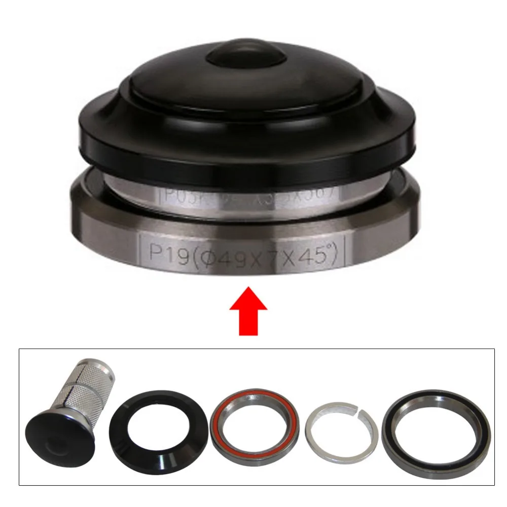 New High-Quality Aluminum Dual Bearing 49mm MTB Mountain Bikes Road Bicycles Bowl Group/Bicycle Headset
New High-Quality Aluminum Dual Bearing 49mm MTB Mountain Bikes Road Bicycles Bowl Group/Bicycle Headset