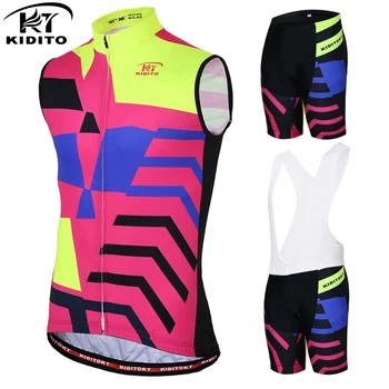 KIDITOKT Pro Quick-Dry Sleeveless Cycling Jersey Sets Summer Mountain Bike Clothing Racing Bicycle Cycling Clothes Suit For Men
KIDITOKT Pro Quick-Dry Sleeveless Cycling Jersey Sets Summer Mountain Bike Clothing Racing Bicycle Cycling Clothes Suit For Men