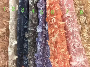 White, gray, purple, orange, pink 3D flowers on netting/mesh embroidered wedding/ evinging/show dress lace fabric by yard
White, gray, purple, orange, pink 3D flowers on netting/mesh embroidered wedding/ evinging/show dress lace fabric by yard